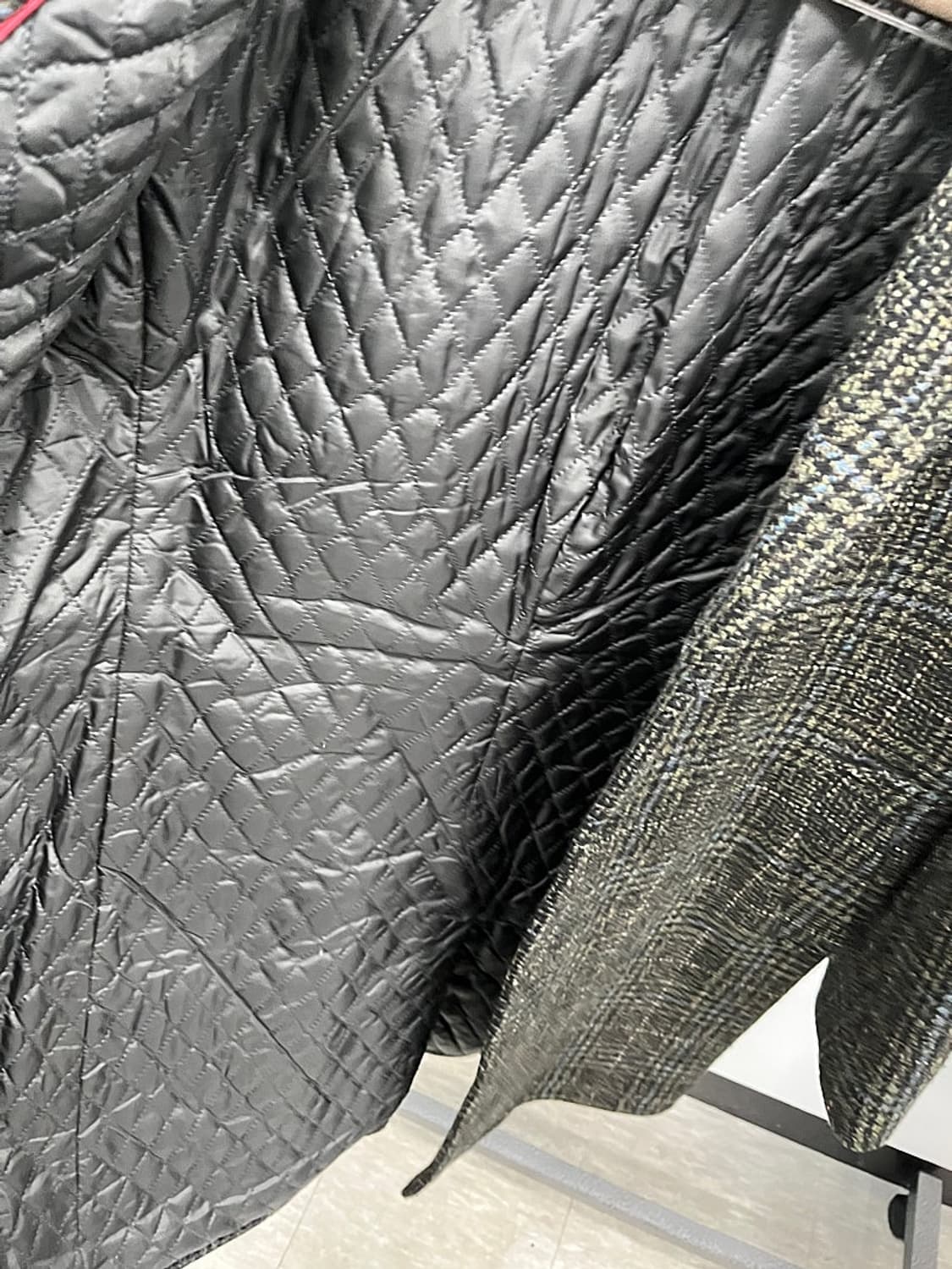 105) 헨리코튼 카키 체크 울코트  상품이미지10