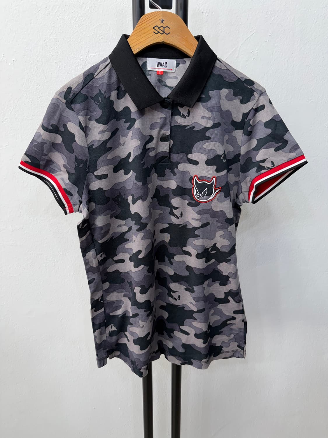 정품) WAAC 왁골프 여성 카모플라주 반팔 폴로티 2 상품이미지1