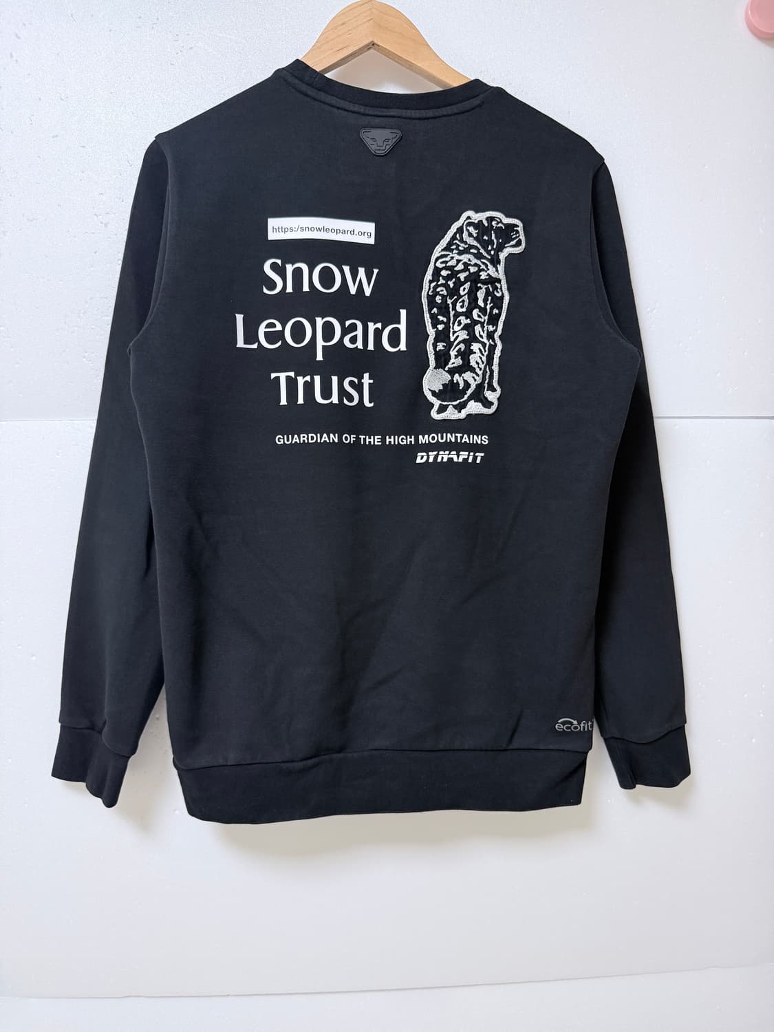 다이나핏(DYNAFIT) 스노우 레오파드 맨투맨 블랙M 상품이미지3