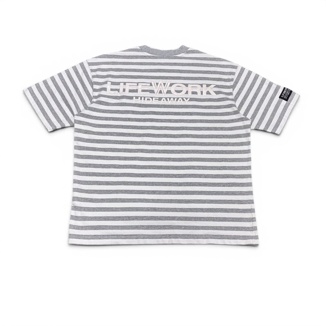 S 95 라이프워크 그레이 스트라이프 반팔티 상품이미지2