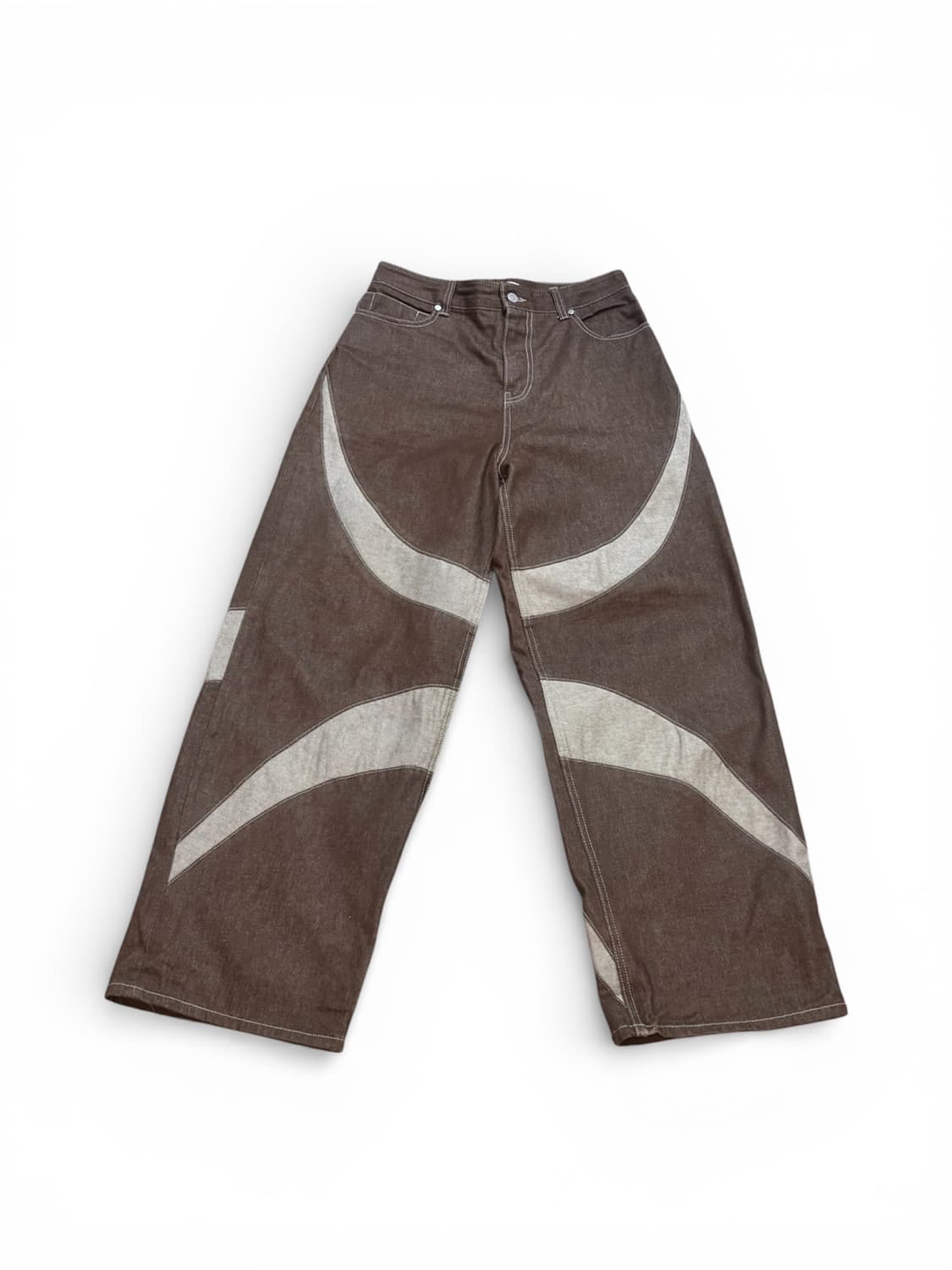 에드오프 후프 컬 데님 브라운 상품이미지1