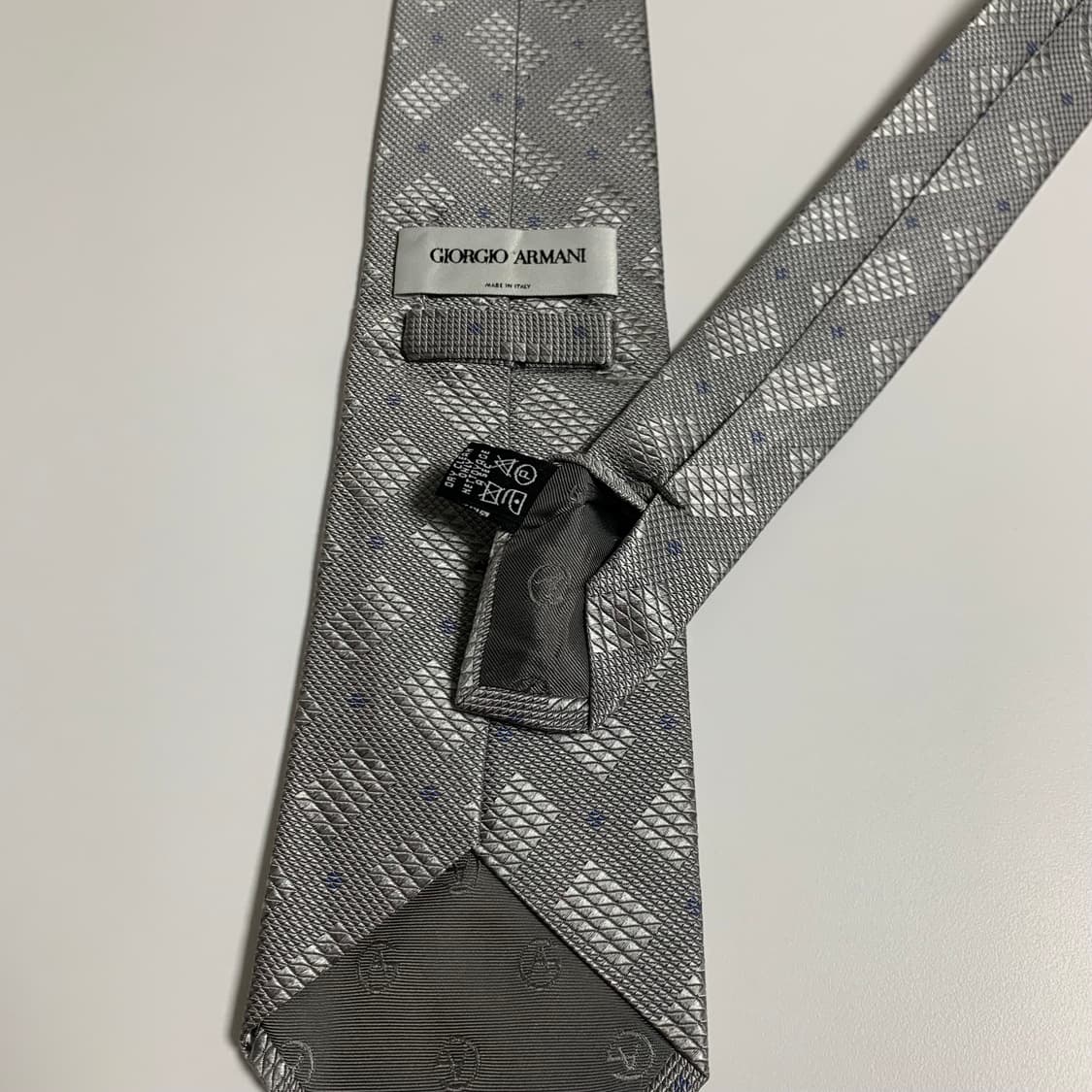 조르지오 아르마니(ARMANI) 기하학적패턴 명품넥타이 정장패션 A+등급 상품이미지8