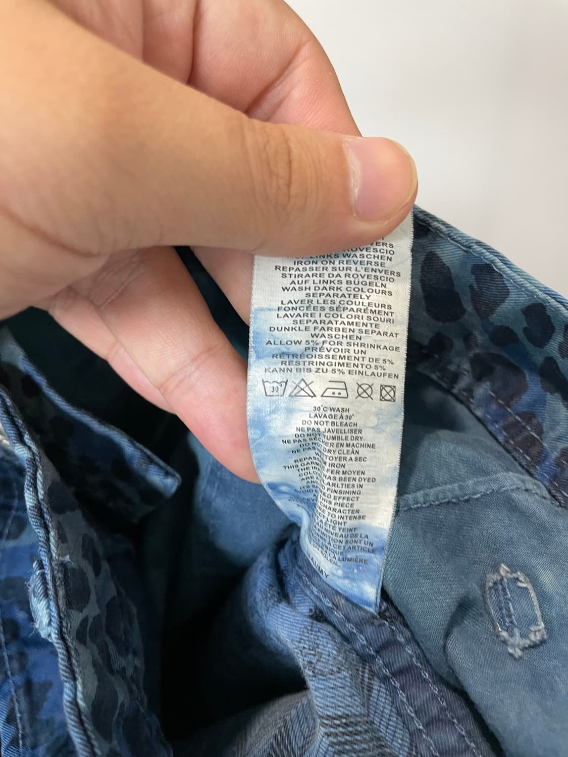 (34) Paul Smith 폴스미스 블루 레오파드 반바지 상품이미지7