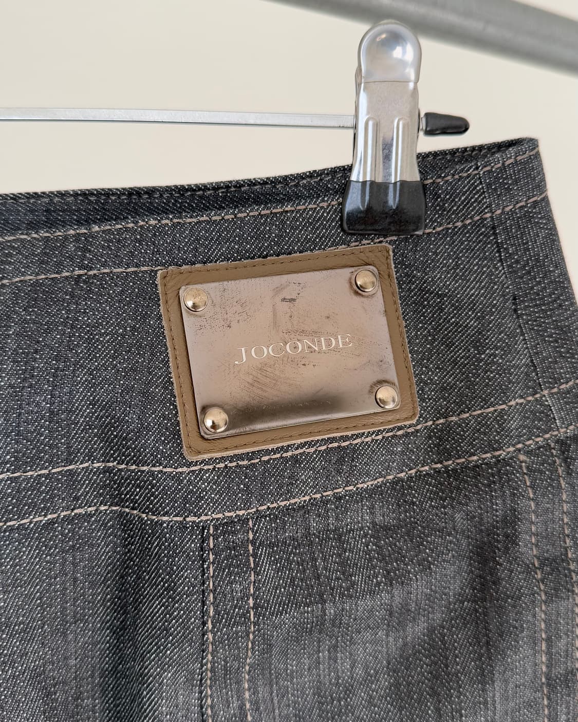 빈티지 코팅 데님 스커트 상품이미지5