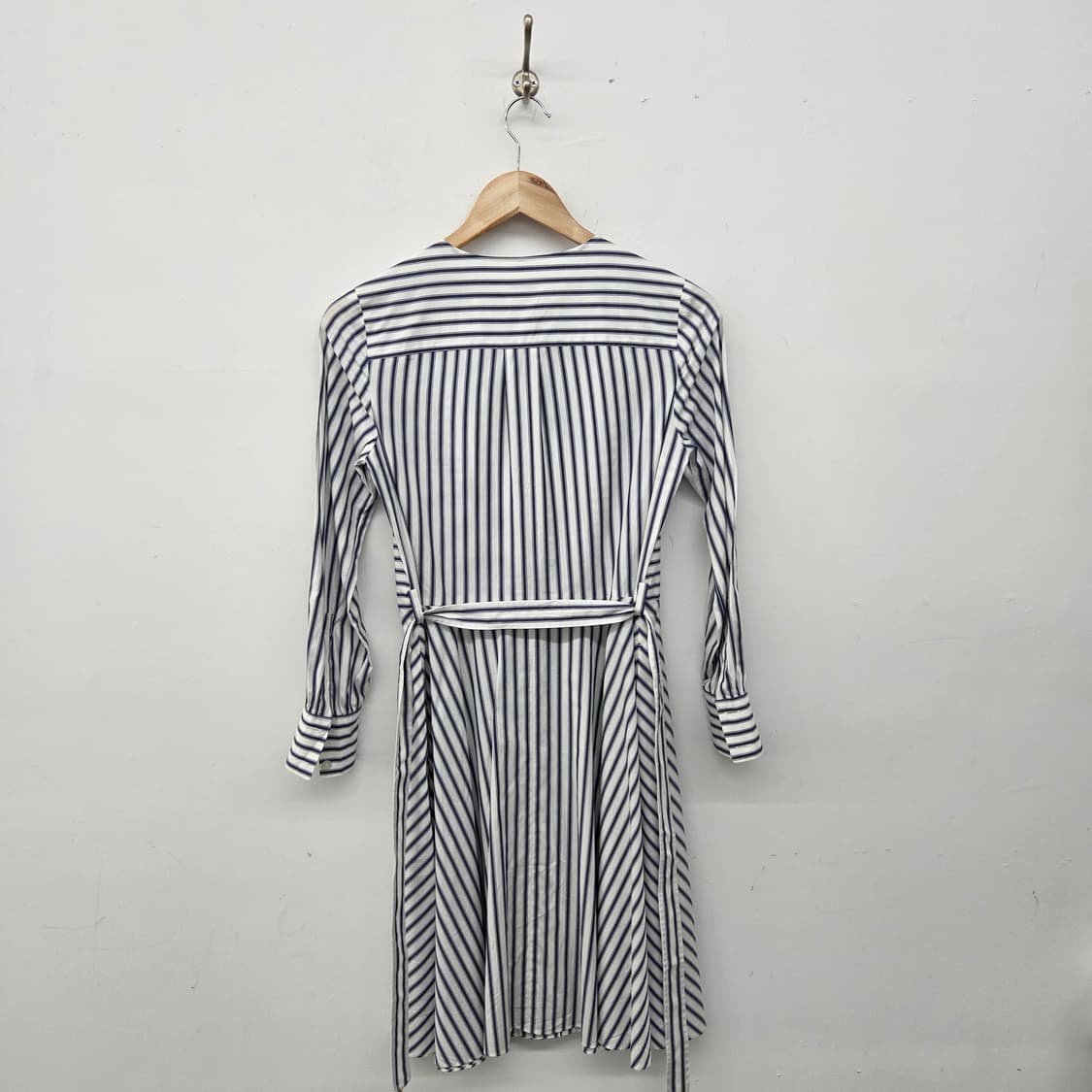 메킨토시 스트라이프 셔츠 원피스 여성 M 상품이미지5