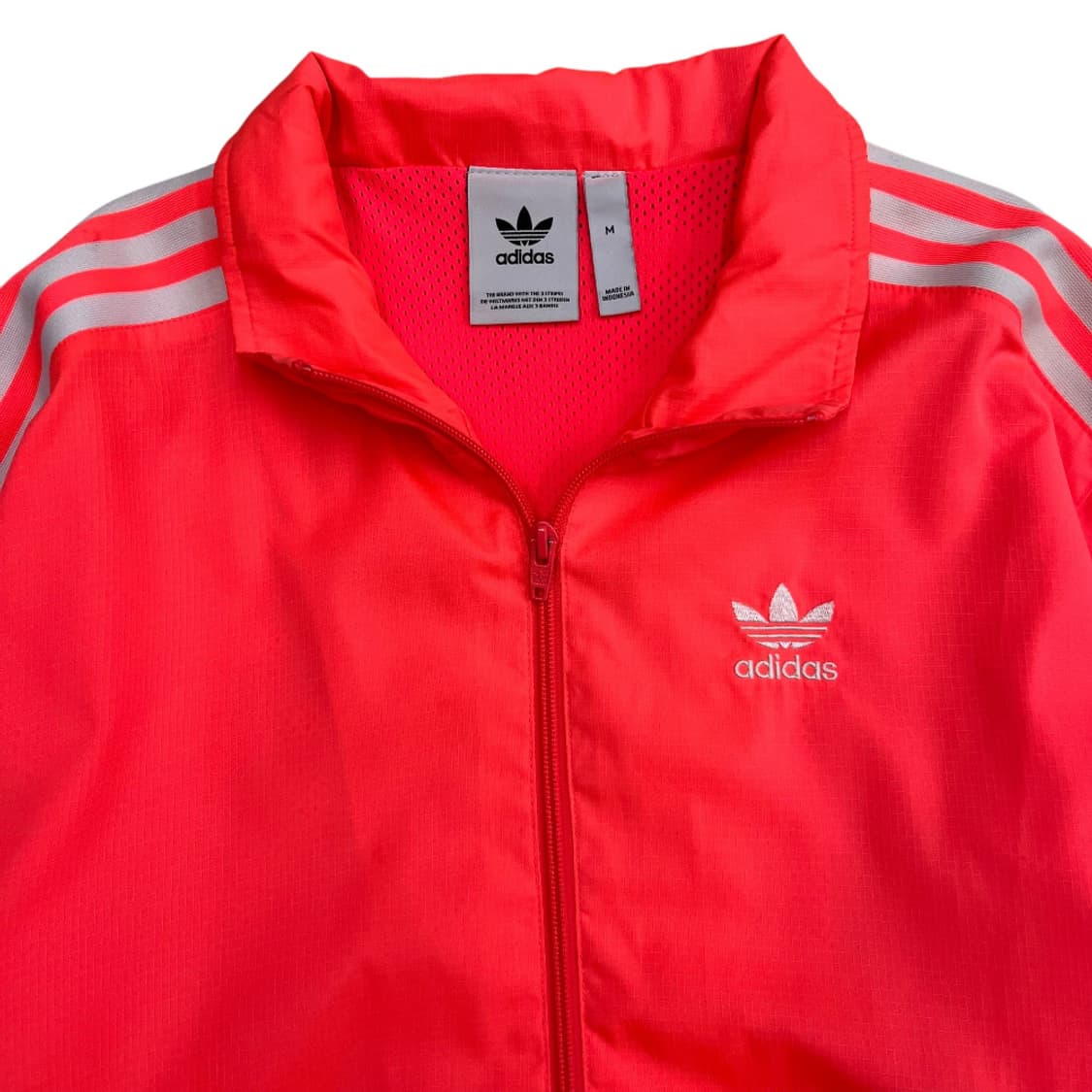 아디다스 형광 화이트라인 바람막이 M 상품이미지5