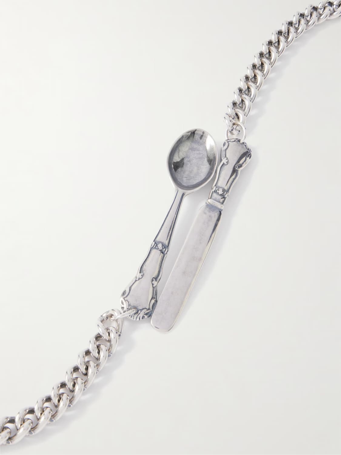 (ERD) Spoon and Knife Silver Necklace 상품이미지4