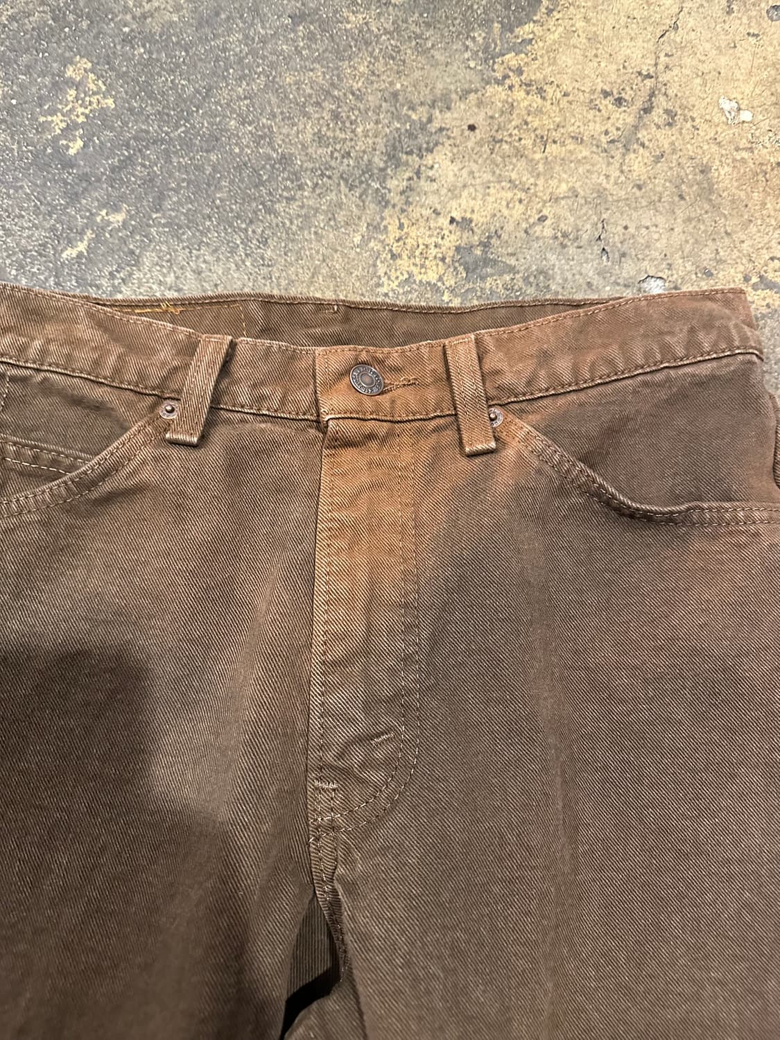 빈티지 90s 리바이스 565 브라운진 상품이미지3