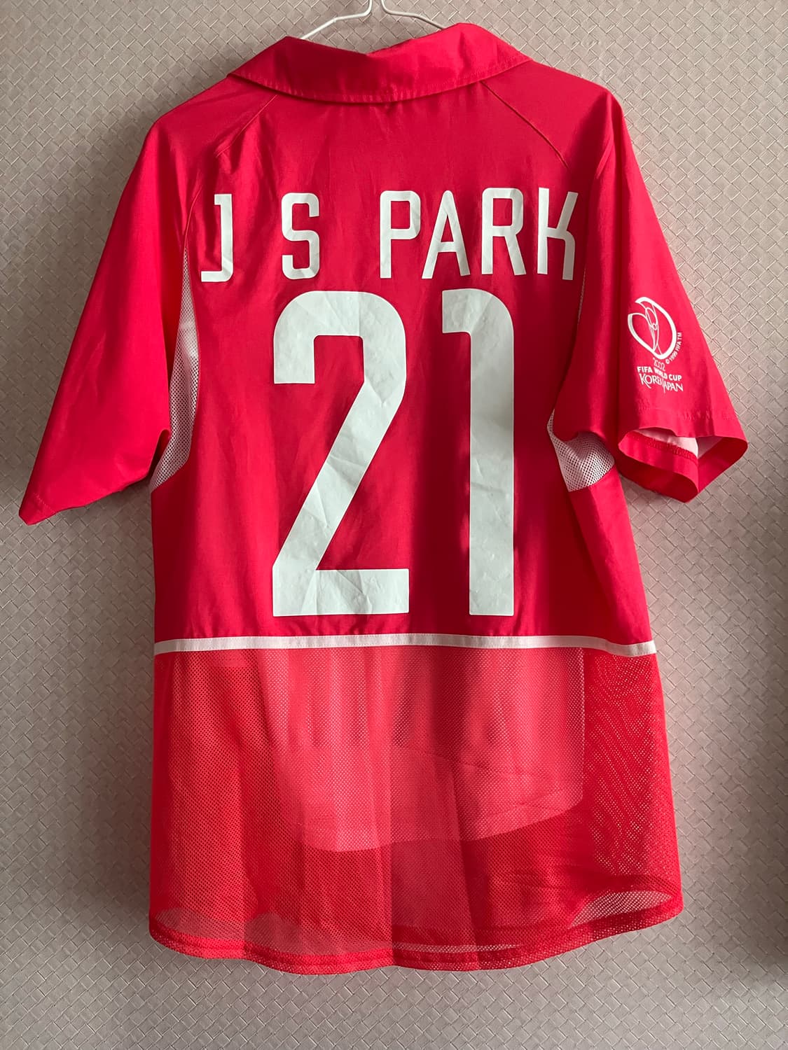 2002 한일 월드컵 선수지급용 유니폼 박지성 S 95 상품이미지2