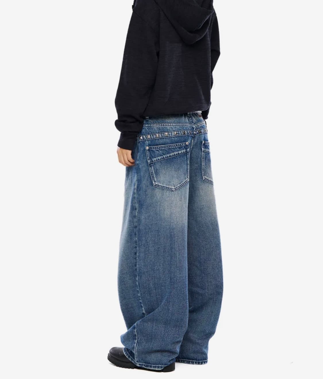 아캄 스터드 데님 팬츠 블루 Back Studded Denim Pants 상품이미지1