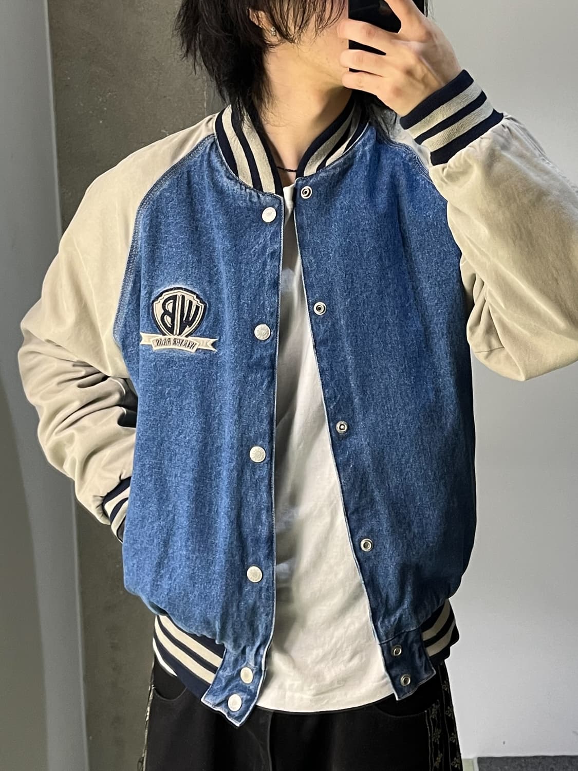 워너브라더스 루니툰즈 데님 바시티 자켓 상품이미지3