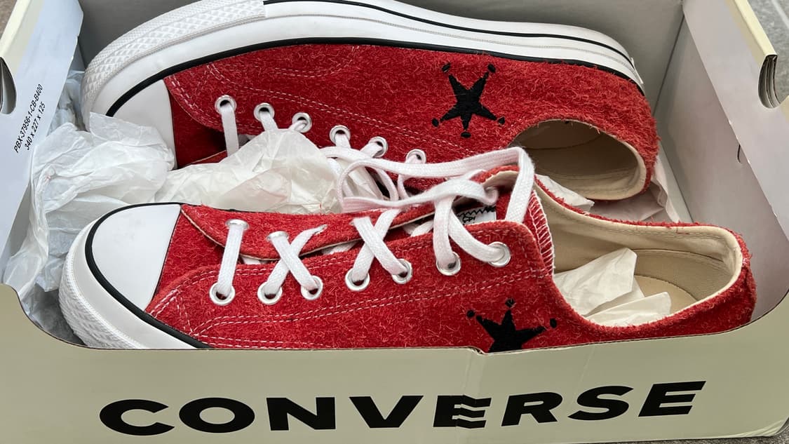 컨버스 x 스투시 척 70 로우 포피 레드 290 상품이미지2