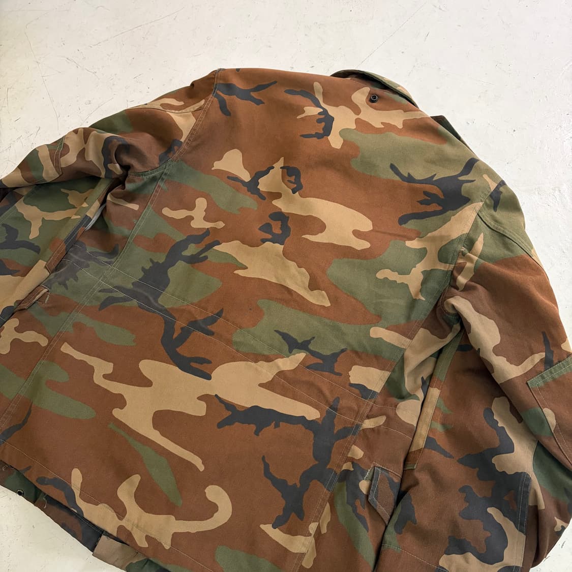 80s US Army M-65 빈티지 우드랜드 필드자켓 M 상품이미지9