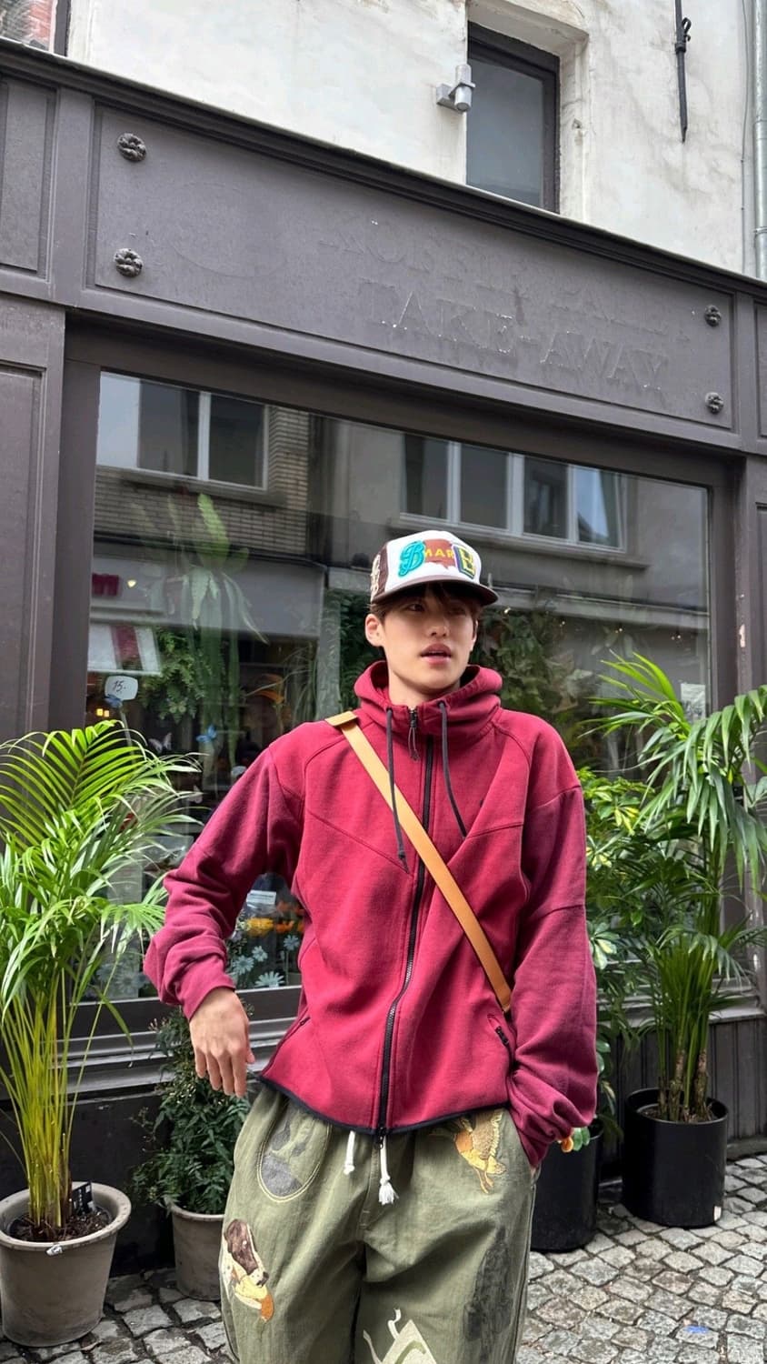 나이키 테크팩 후드집업 버건디 상품이미지2