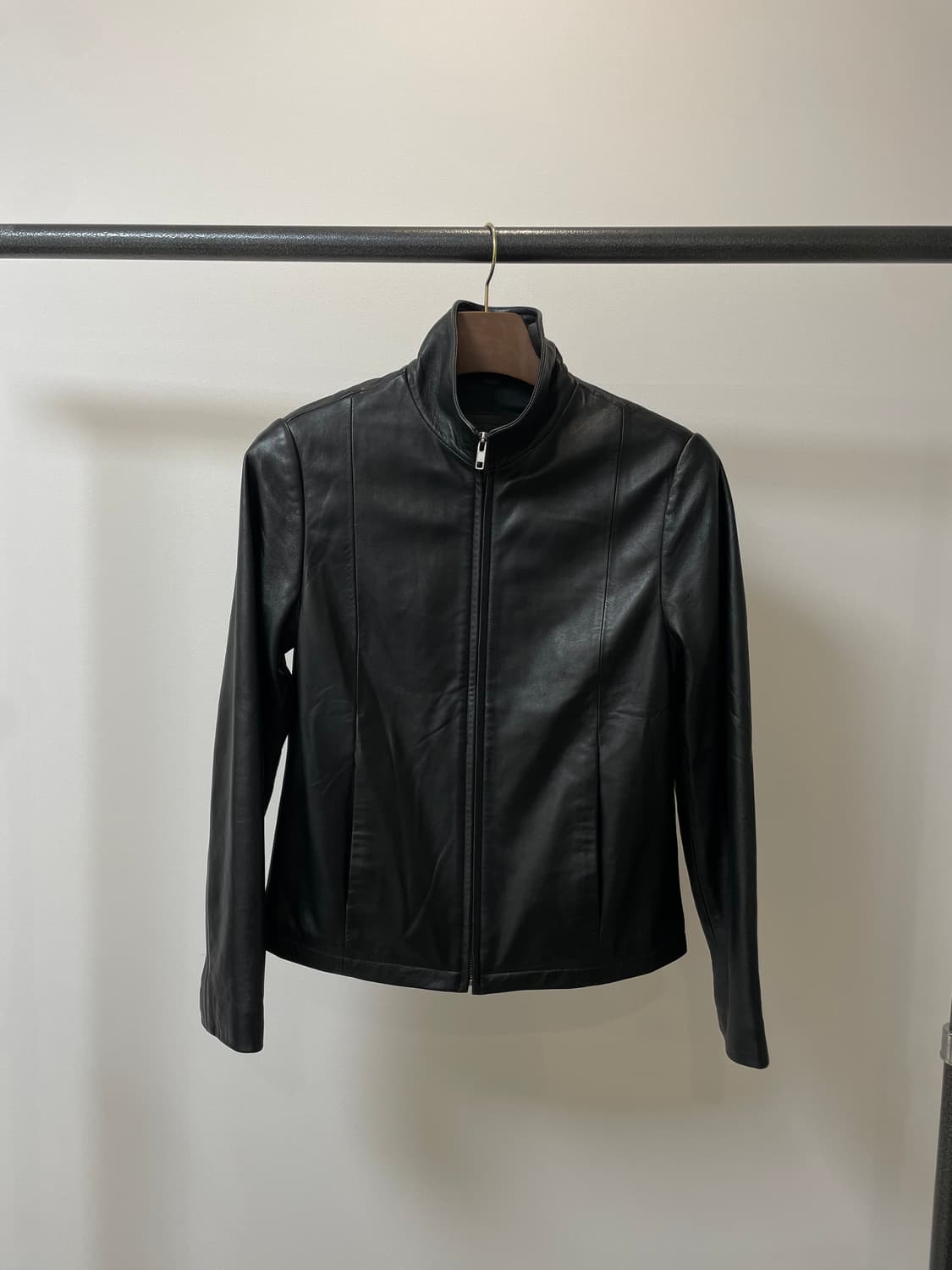 (XS) Coach 코치 싱글 라이더 램스킨 양가죽 자켓 상품이미지1