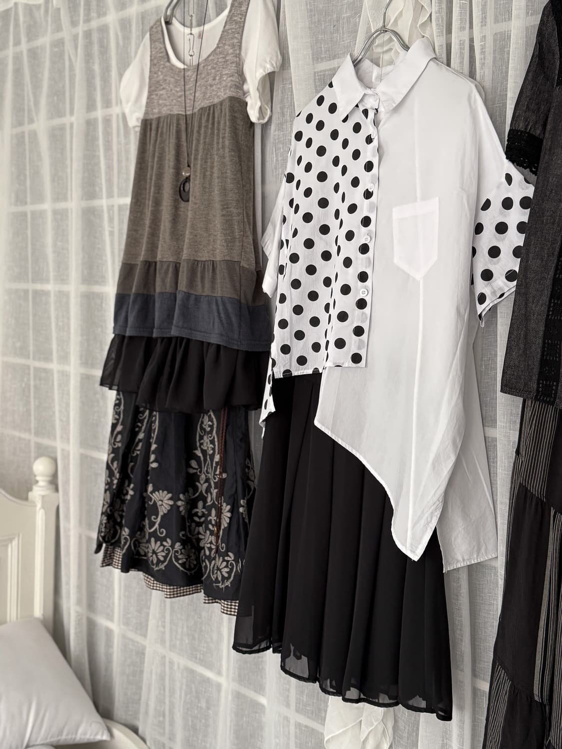 Unbalanced Dot Shirt 0215 상품이미지2