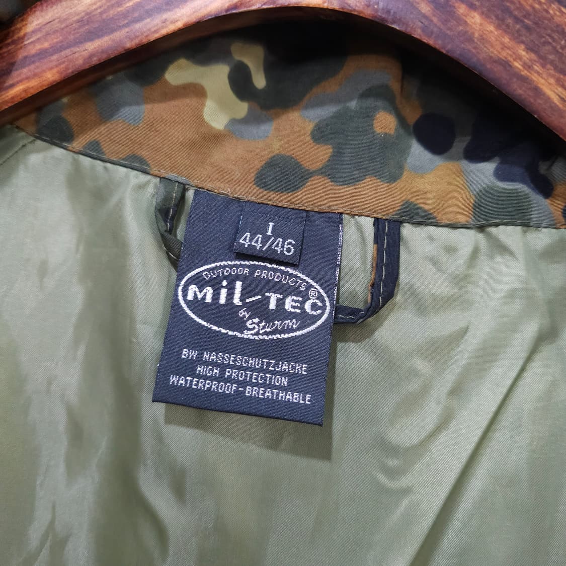 밀텍(Mil-Tec) 독일군 플렉탄 카모 방수 자켓- M-L 정도 상품이미지9