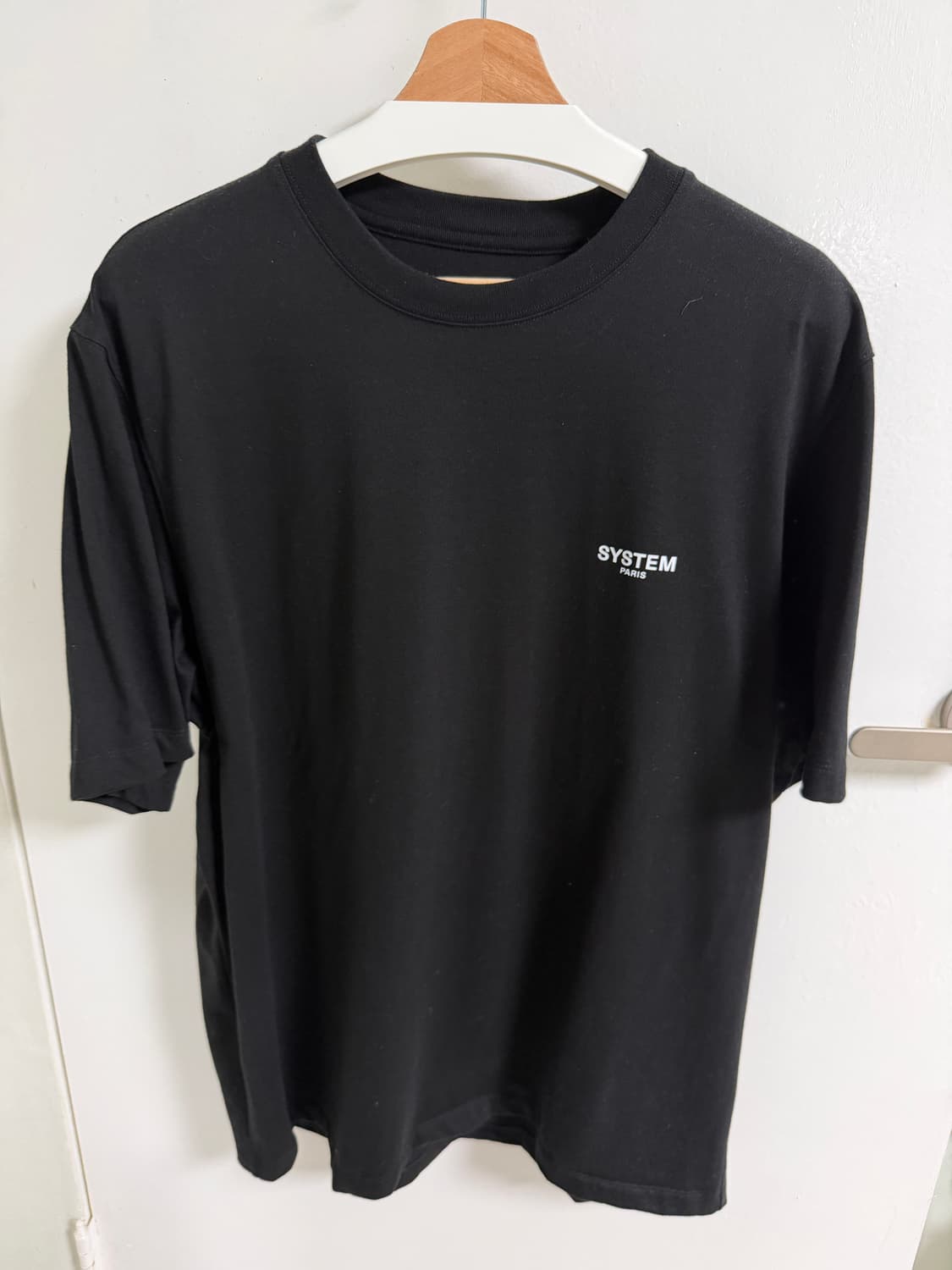 시스템옴므 반팔티셔츠 블랙 상품이미지1