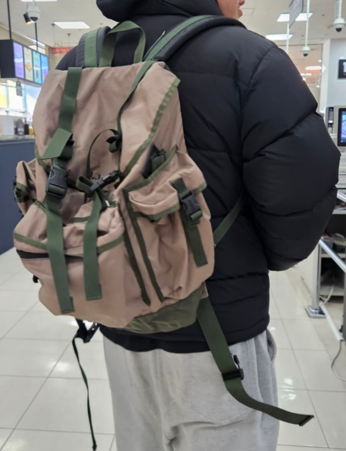 엘엘빈 백팩/L.L.Bean 빈티지(카키 브라운) 가방/00s/y2k 상품이미지7