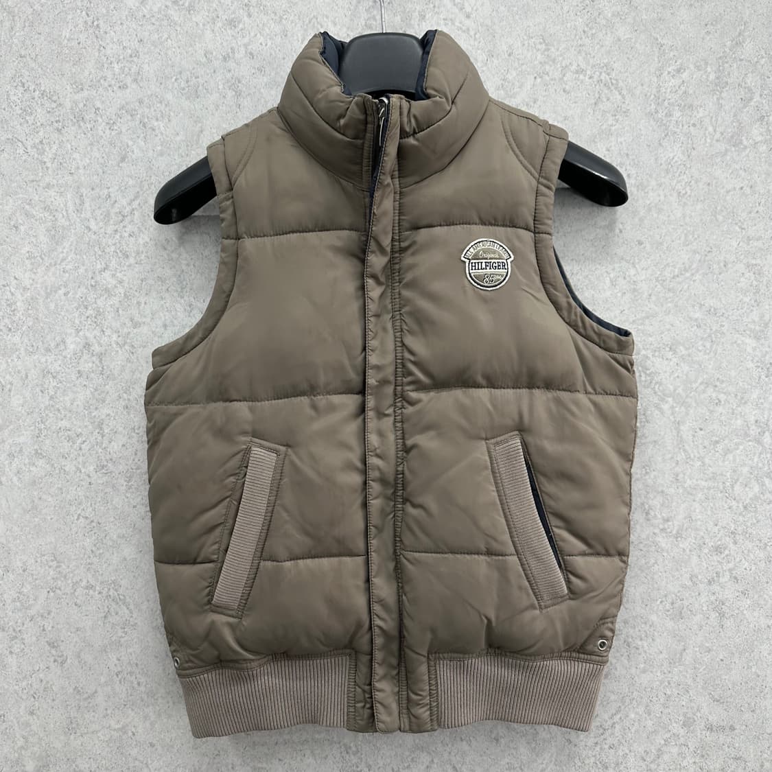 90 타미힐피거 여자 양면 리버서블 웰론 패딩조끼 상품이미지1