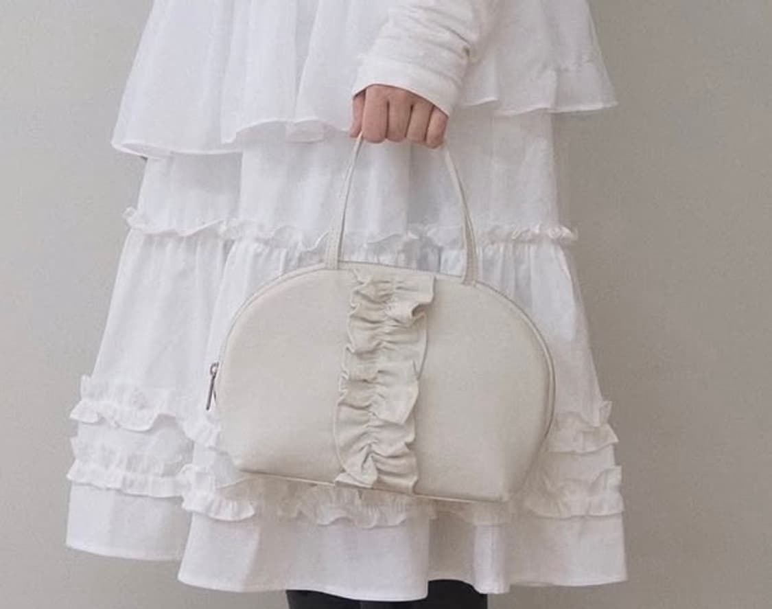 몽떵안시 섬과 물결 가방 아이보리 상품이미지3