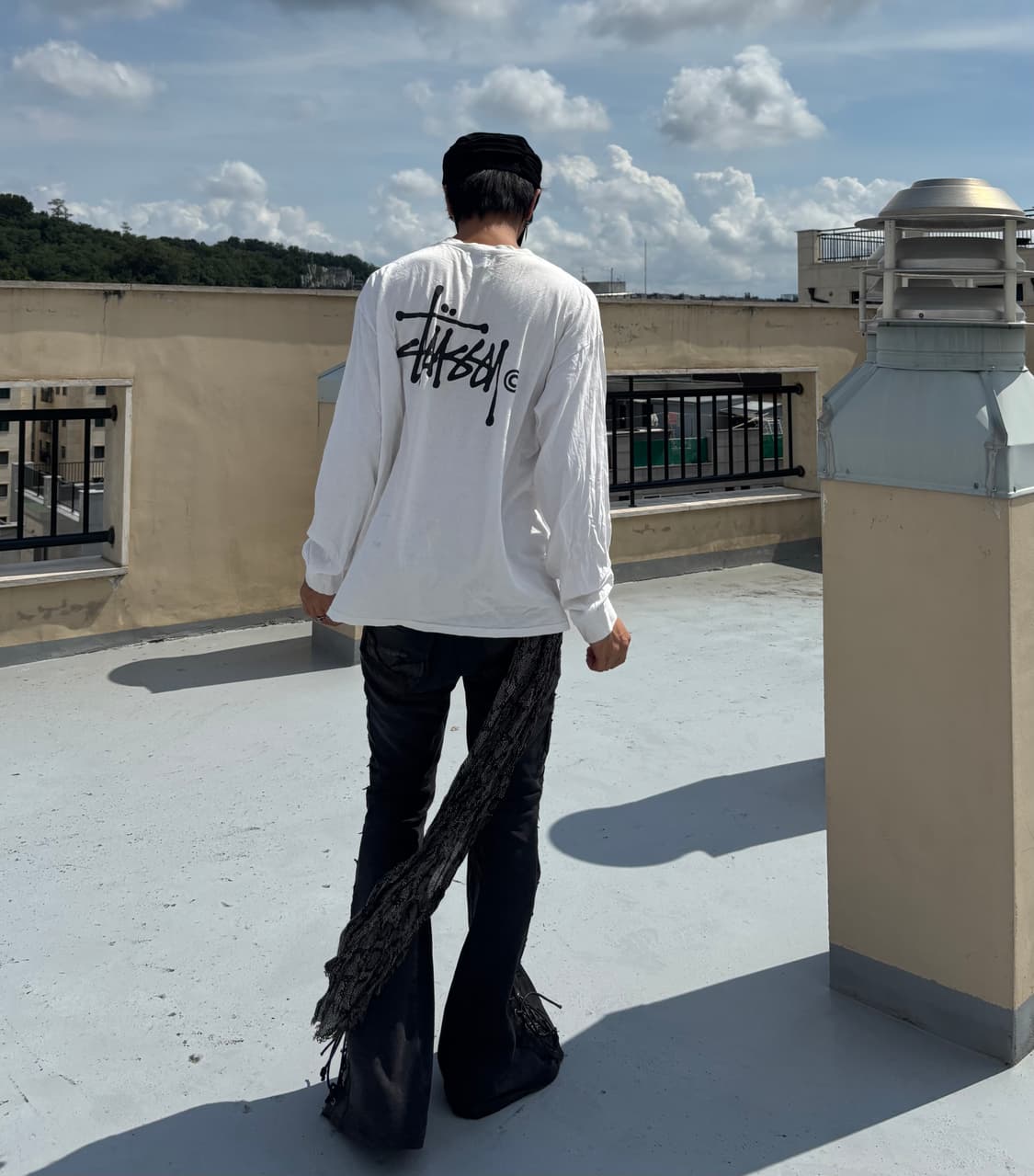 “Stussy” Logo Print White Sleeve 상품이미지1