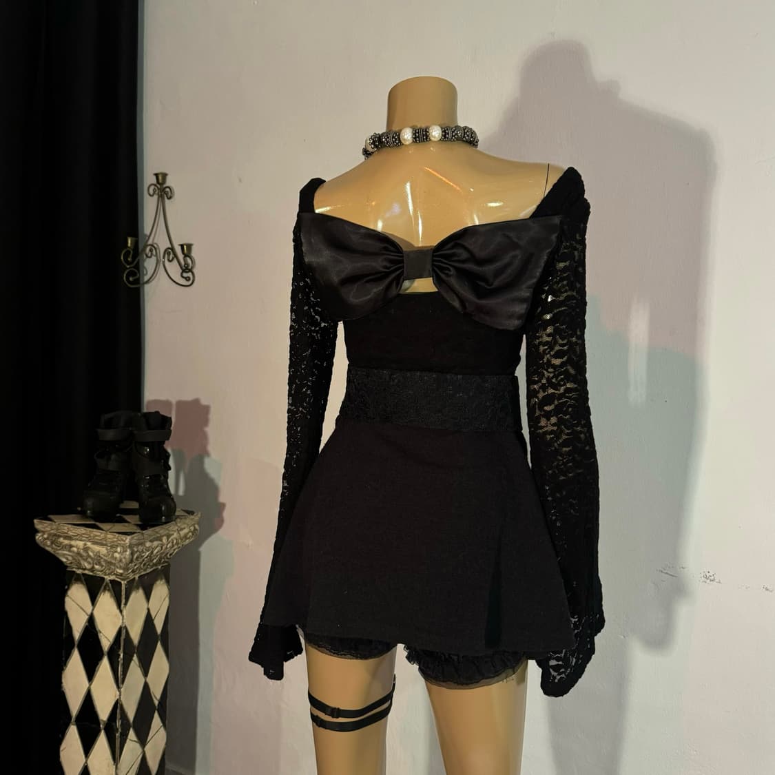 MA*RS SUGARGLOSS 빅 리본 원피스&벨트 세트 상품이미지1