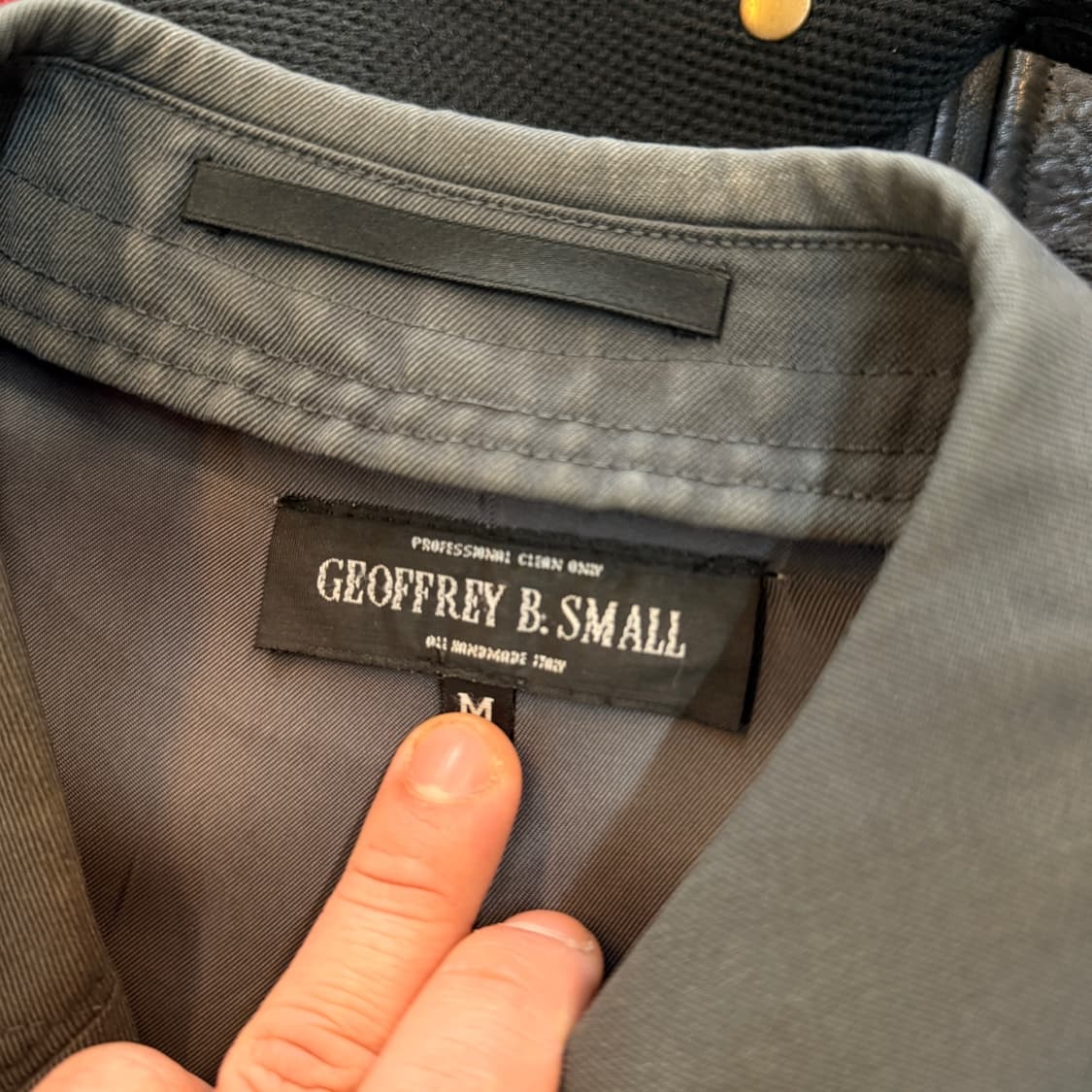 제프리 비 스몰 독일군 코트 리워크 코트 자켓 HAND BY ITALY 상품이미지8