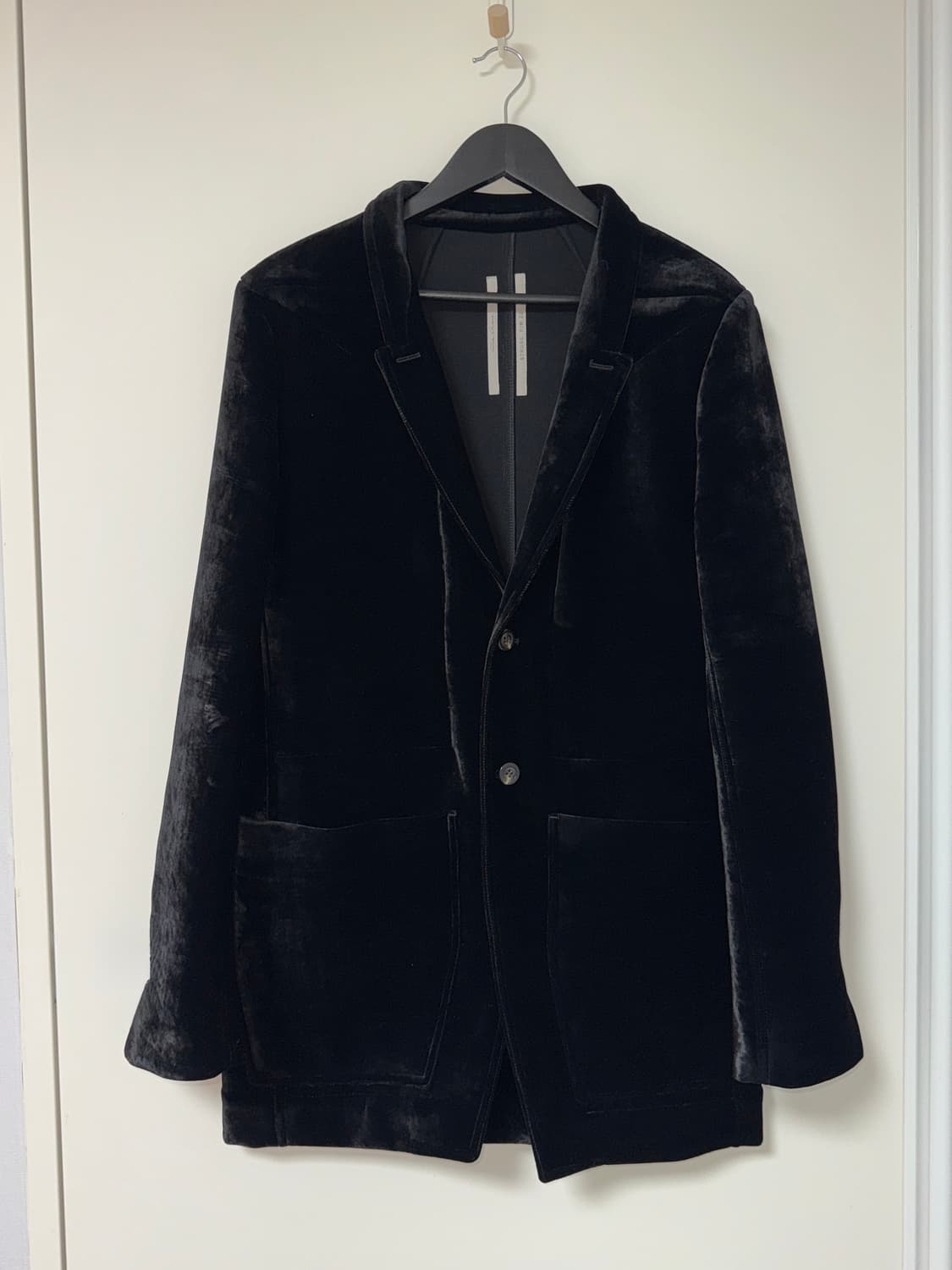 릭오웬스 22FW 리도 벨벳 자켓 W44사이즈 상품이미지1