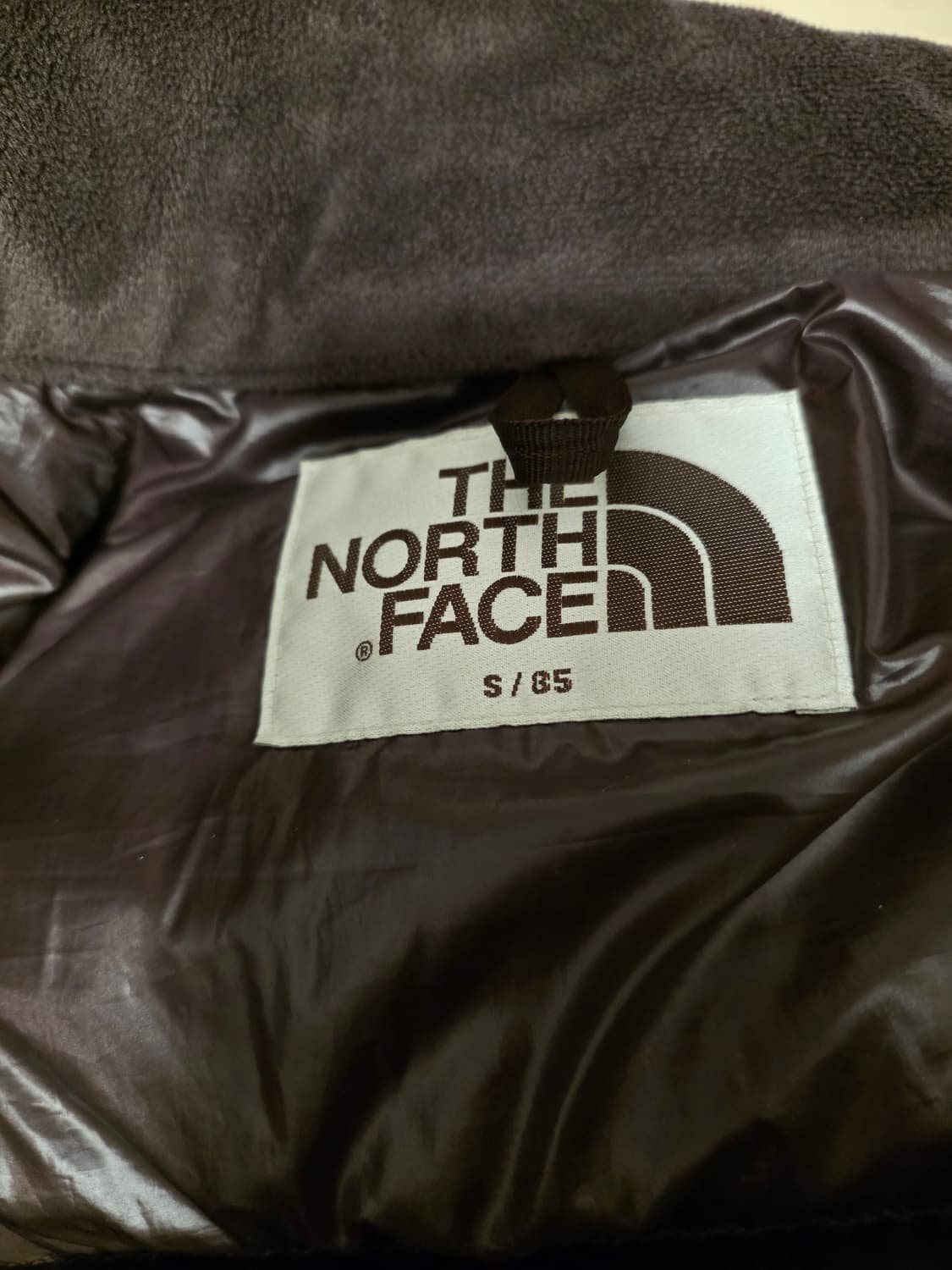 노스페이스 화이트 라벨 네오퍼피 다운 자켓 브라운 -s 상품이미지5