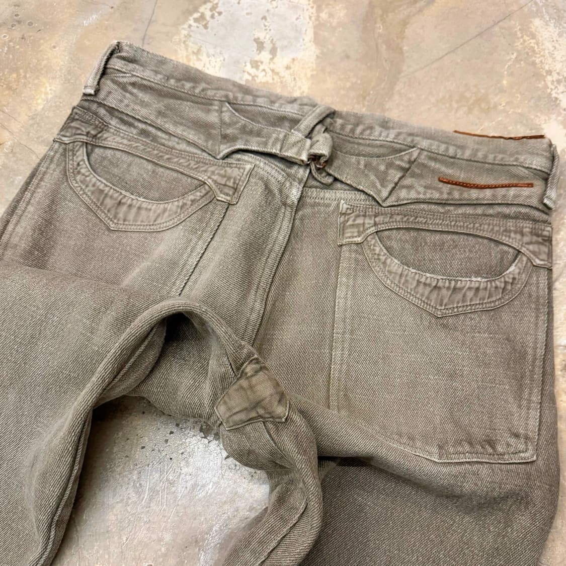 캐피탈 5포켓 데님 팬츠 브라운 상품이미지7