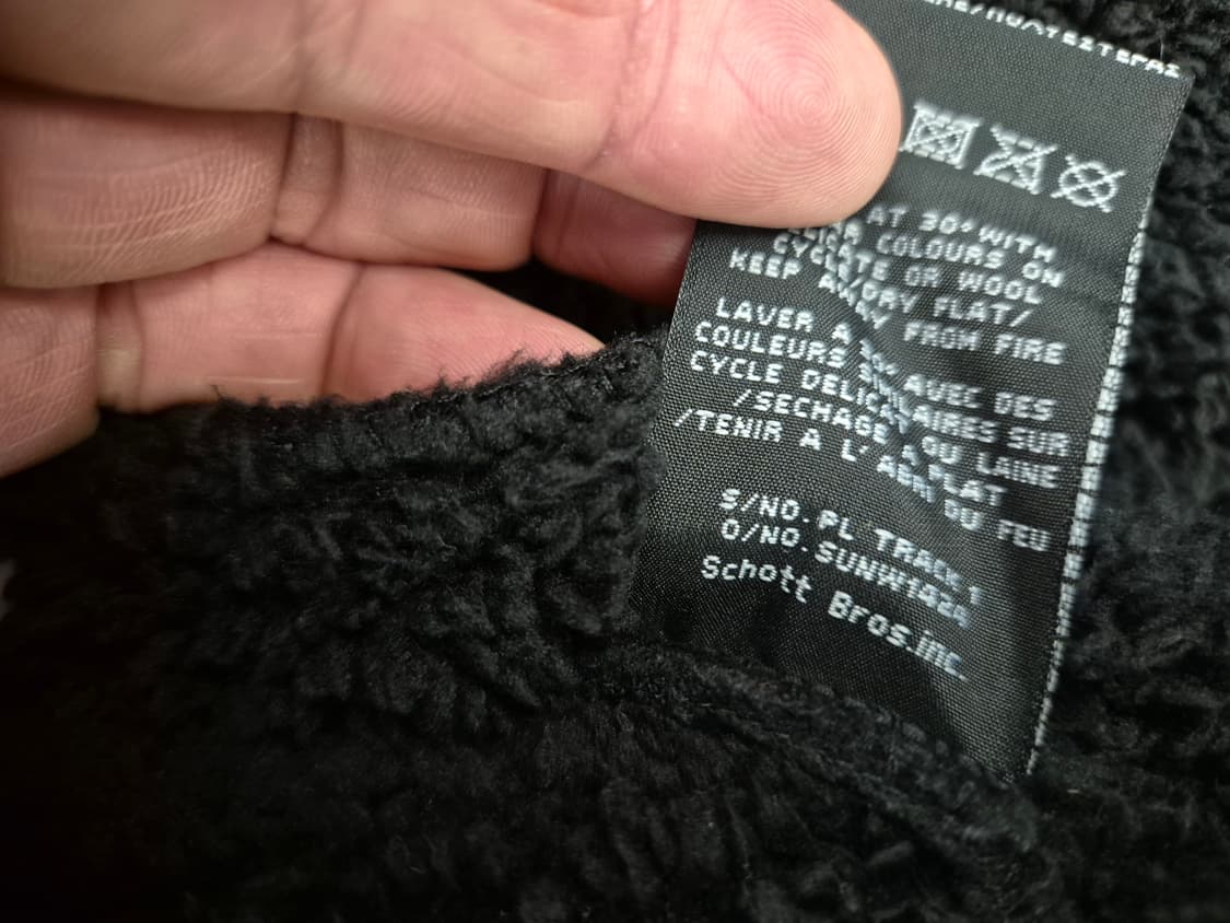 00s SCHOTT 쉐르파 니트 봄버 상품이미지9