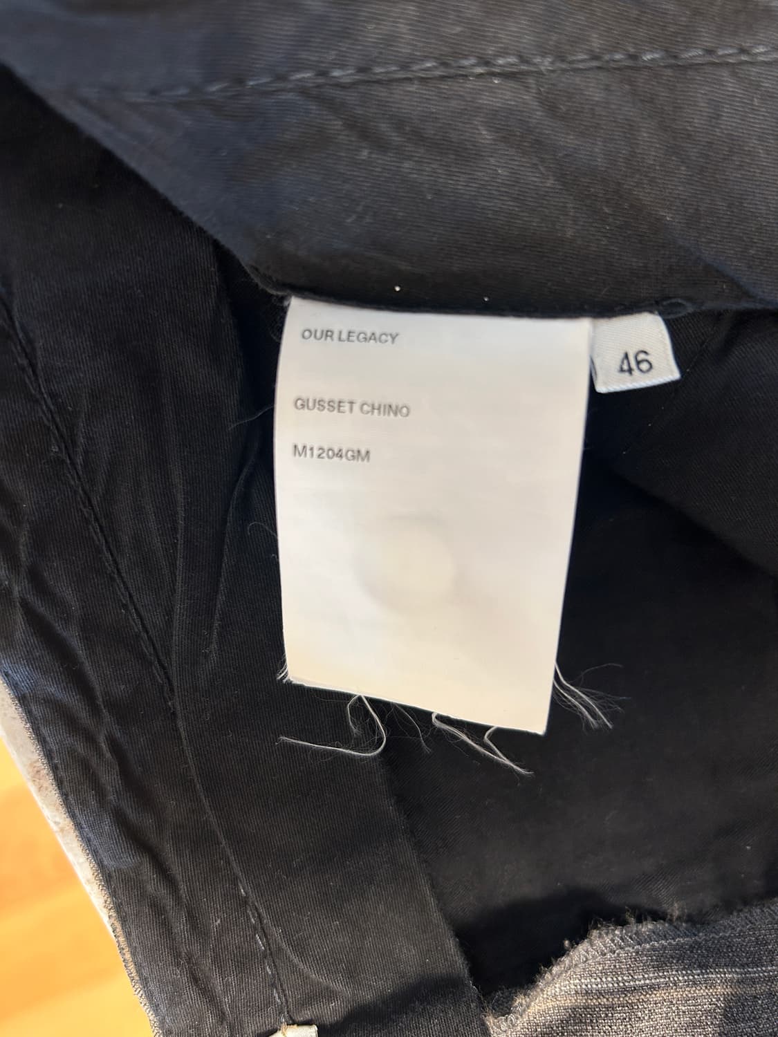 Ourlegacy Grey Gusset Chino Trousers 상품이미지4