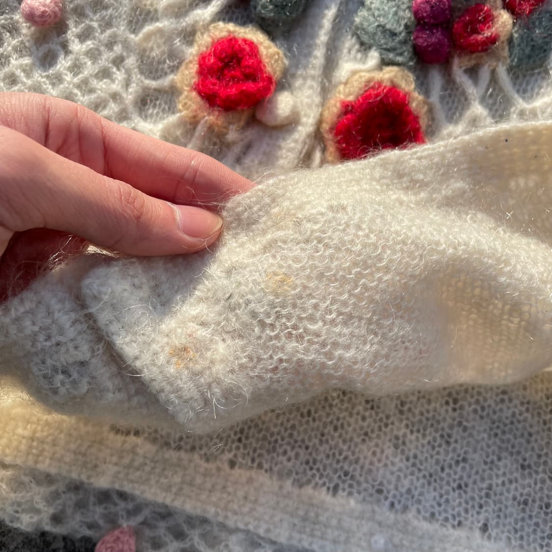 빈티지 모헤어 가디건 상품이미지3