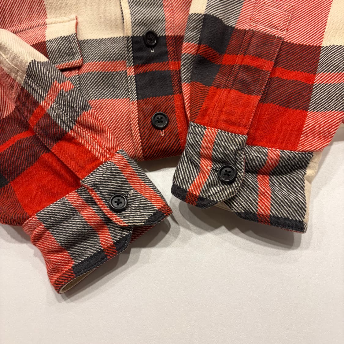 [100] 90s 폴로 랄프로렌 일경물산 레드 체크 셔츠 B745 상품이미지9