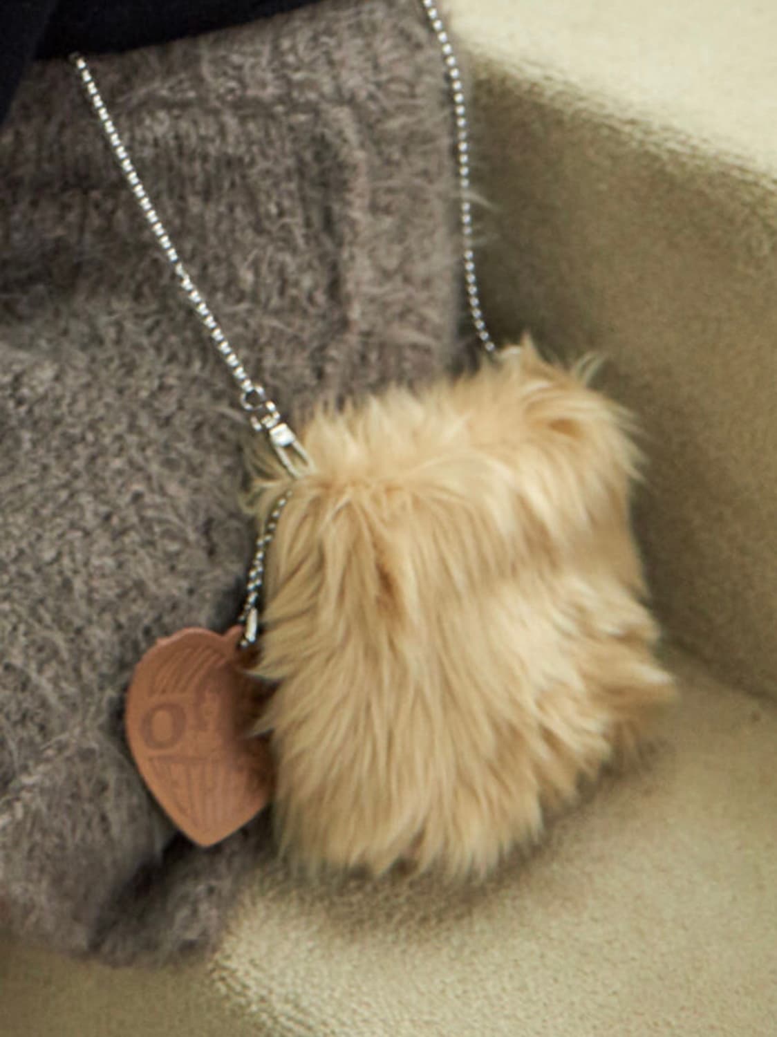 baby hether fur bag (brown) 상품이미지2