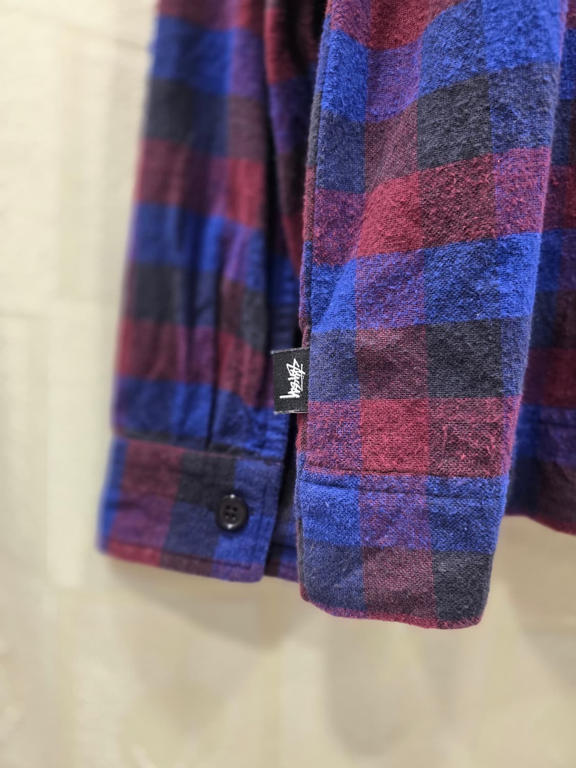 스투시 타탄 체크 하프 집업자켓 셔츠 105 상품이미지7