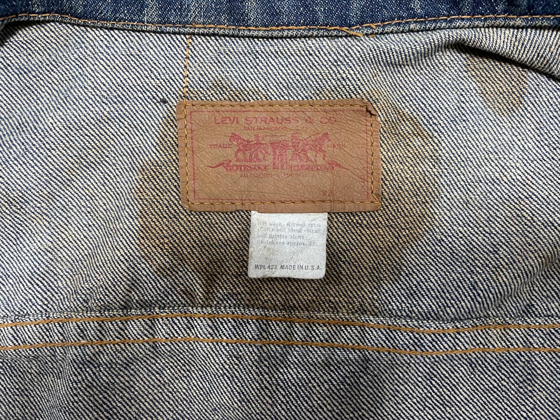 95) LVC원판 70's 리바이스 타입3 데님자켓(미국제) 상품이미지3