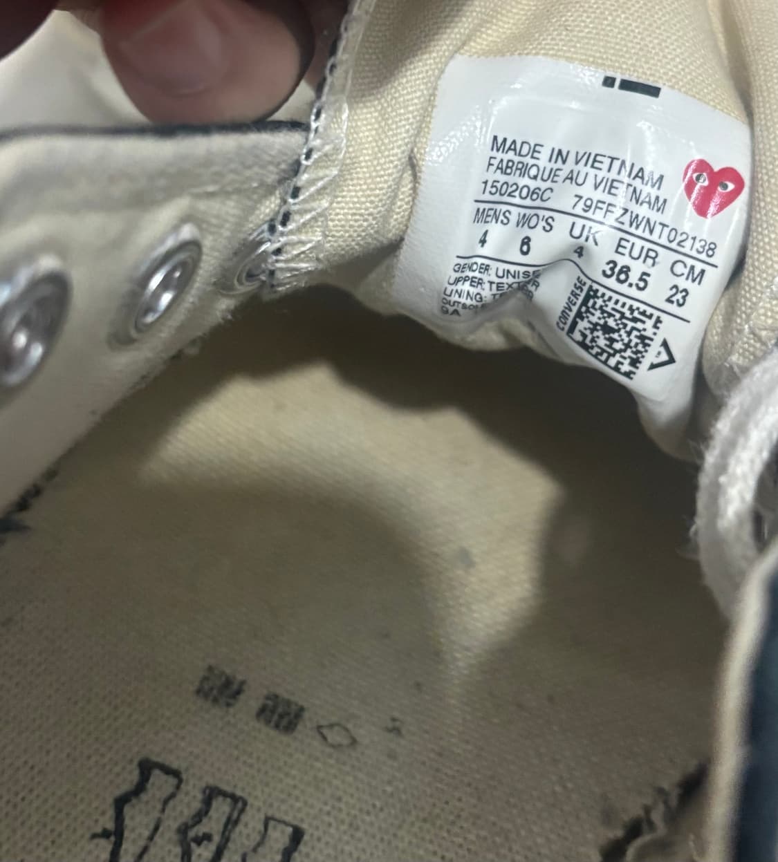 꼼데가르송 컨버스 척테일러 상품이미지4