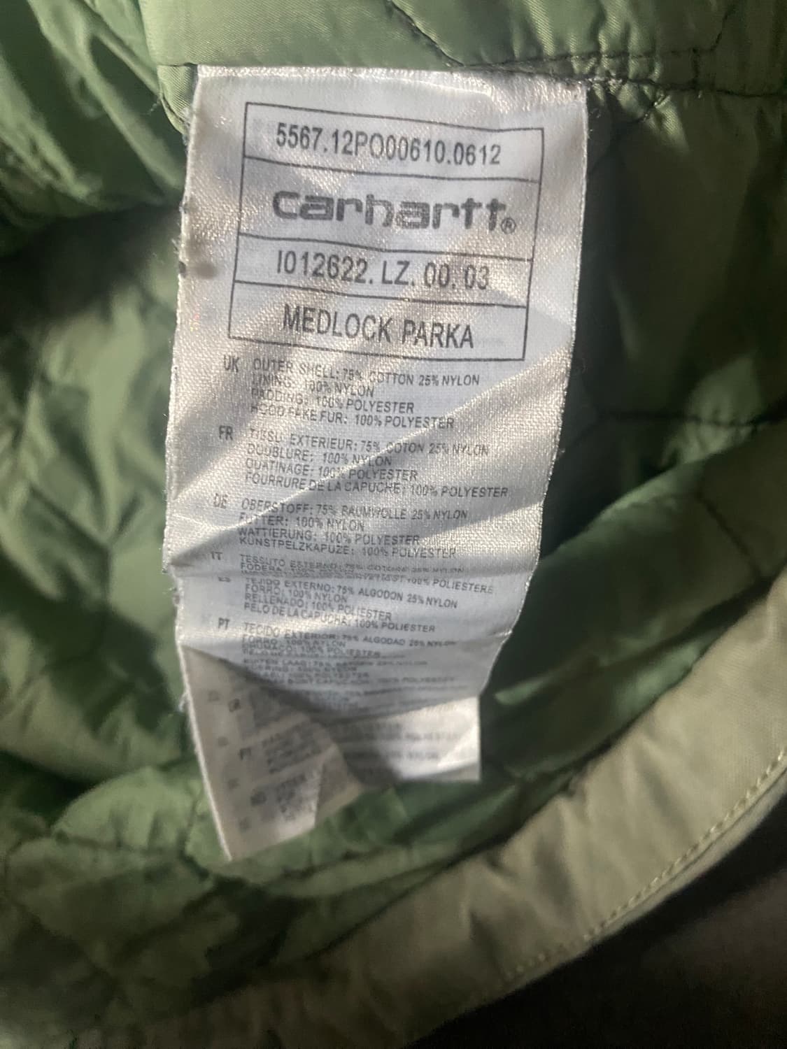 Carhartt 메들락 파카 정품 M 상품이미지3