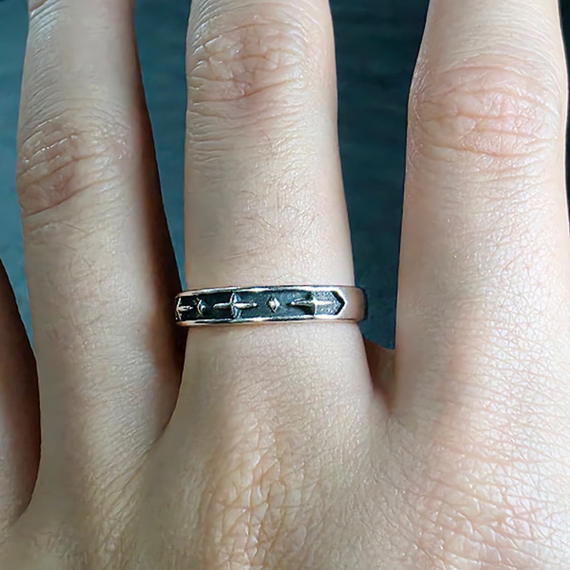 Akh 실버 남자 엔틱 빈티지 명품 고대 고딕 별 반지 상품이미지5