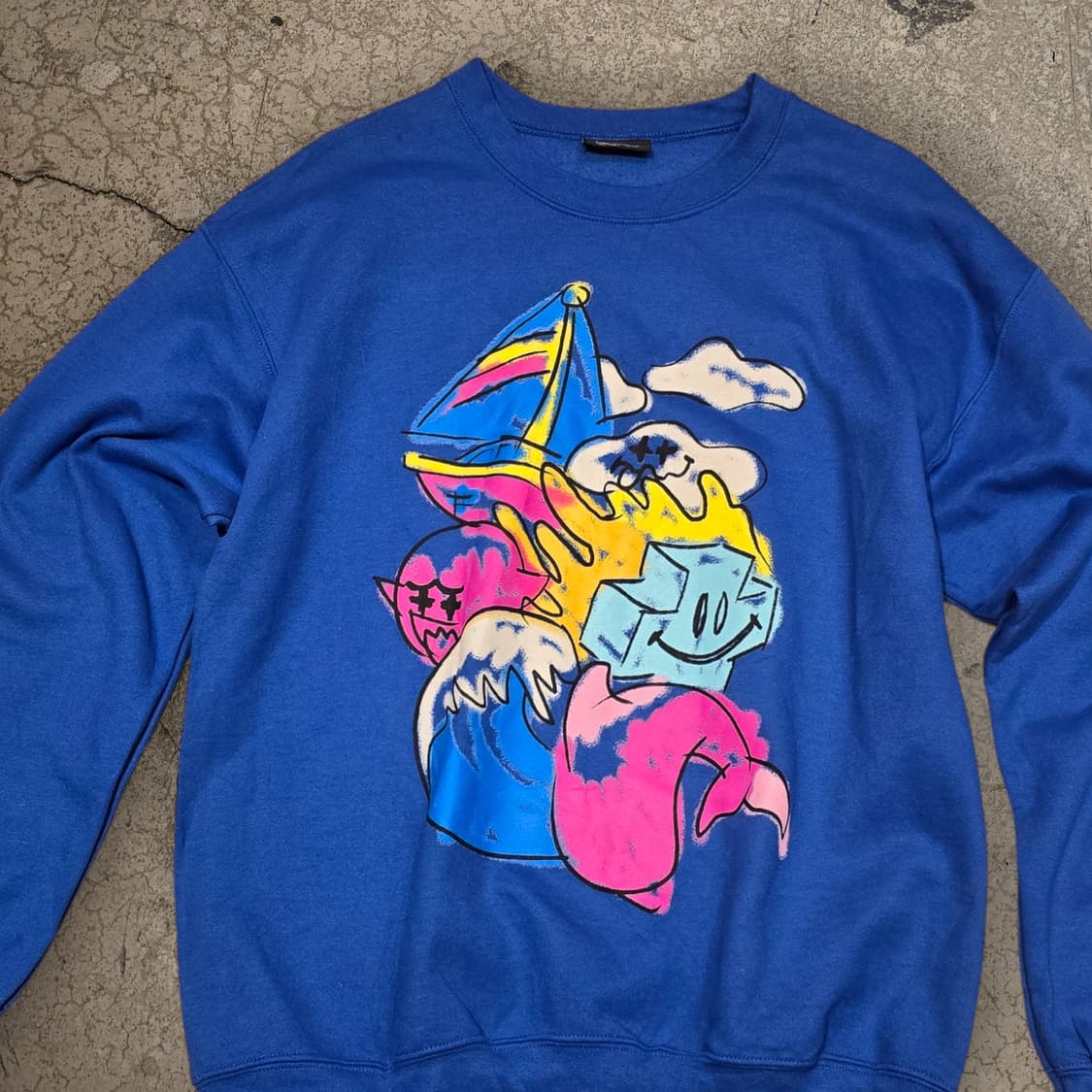 핑크 돌핀 크루넥 스웻셔츠 상품이미지2