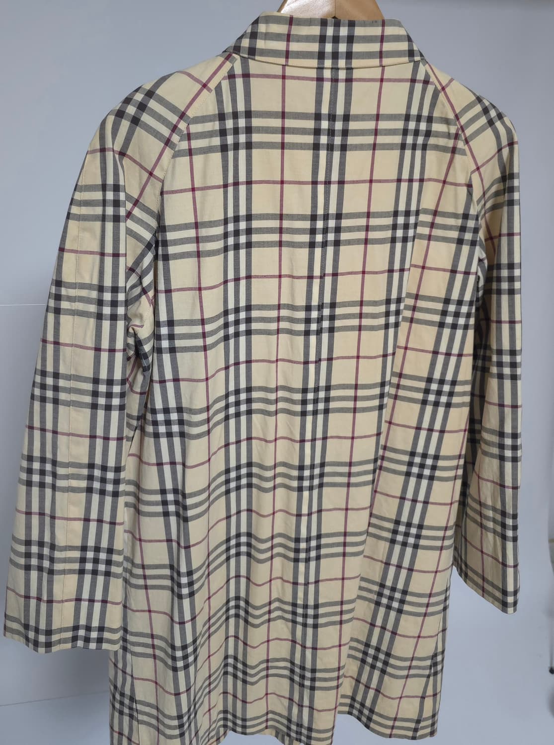 버버리 정품 런던 노바체크 코트 여성 66 77 이태리 트렌치코트 바람막 상품이미지4