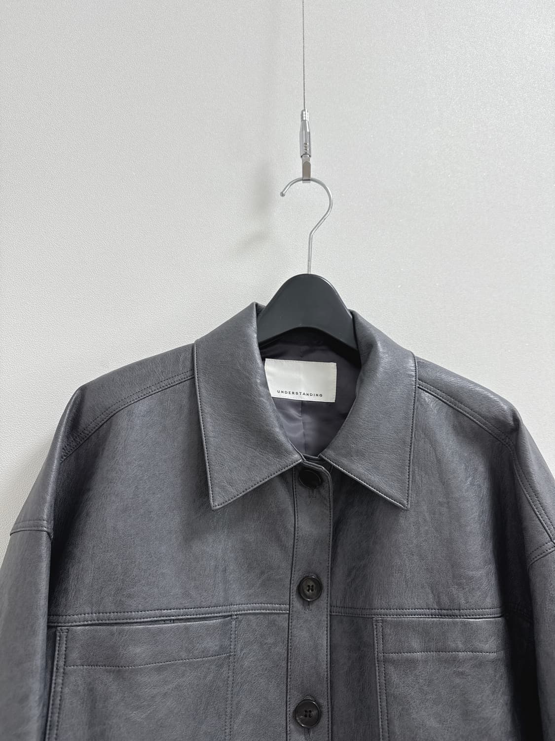 언더스탠딩 페이크레더 자켓 상품이미지2