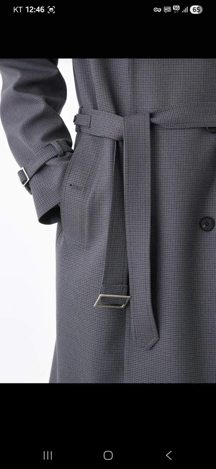 미나브  트렌치코트 L (100사이즈) 그레이색상 상품이미지8