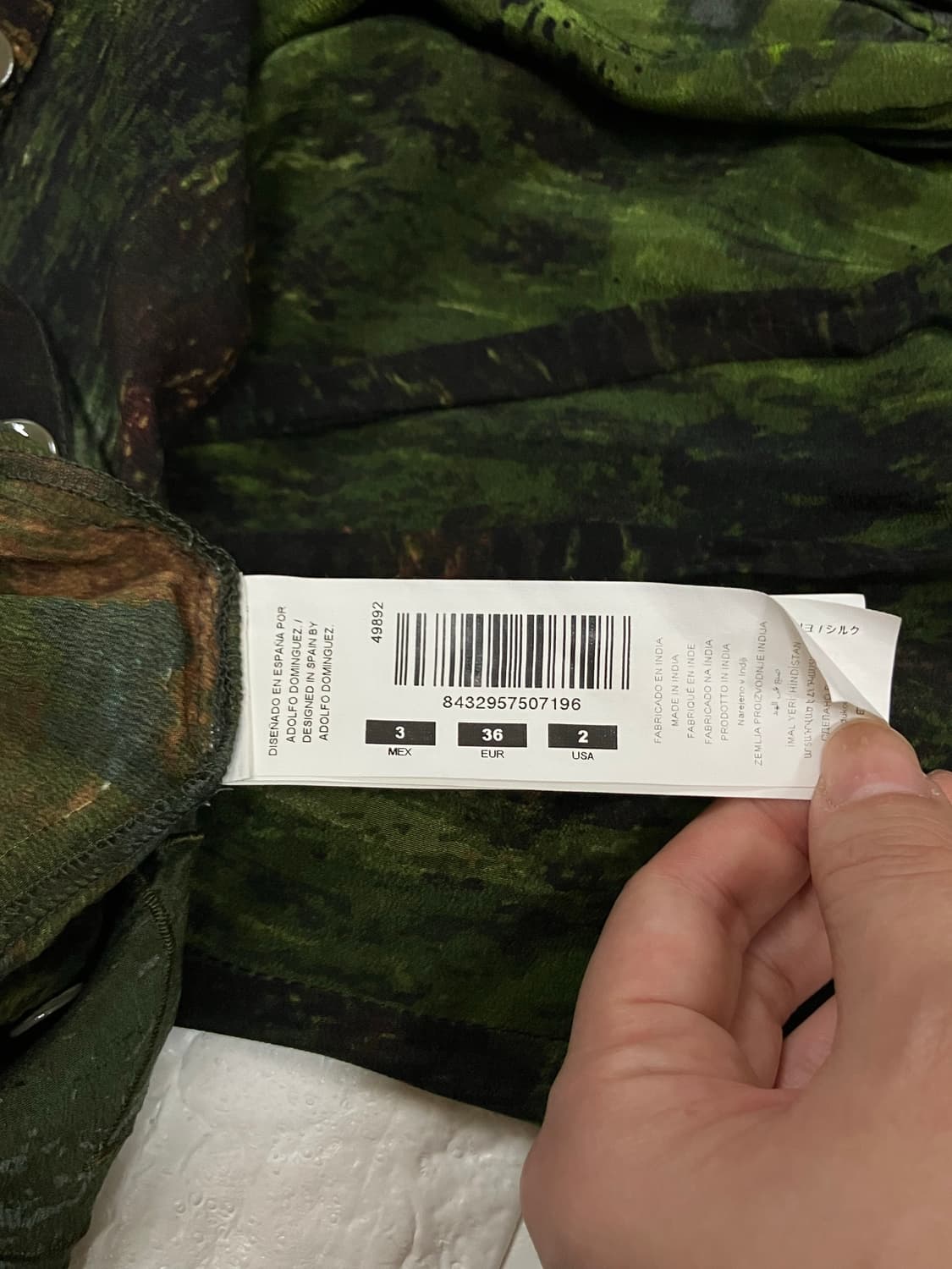 아돌프 도밍게즈 얇은 원피스 가운 S 상품이미지7