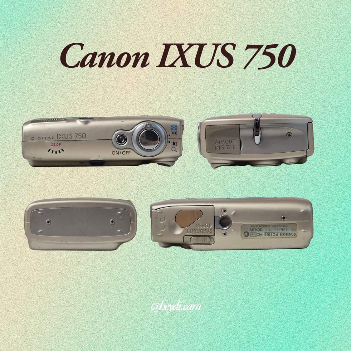 (아일릿 원희) 캐논 ixus750 IXY700 골드 상품이미지3