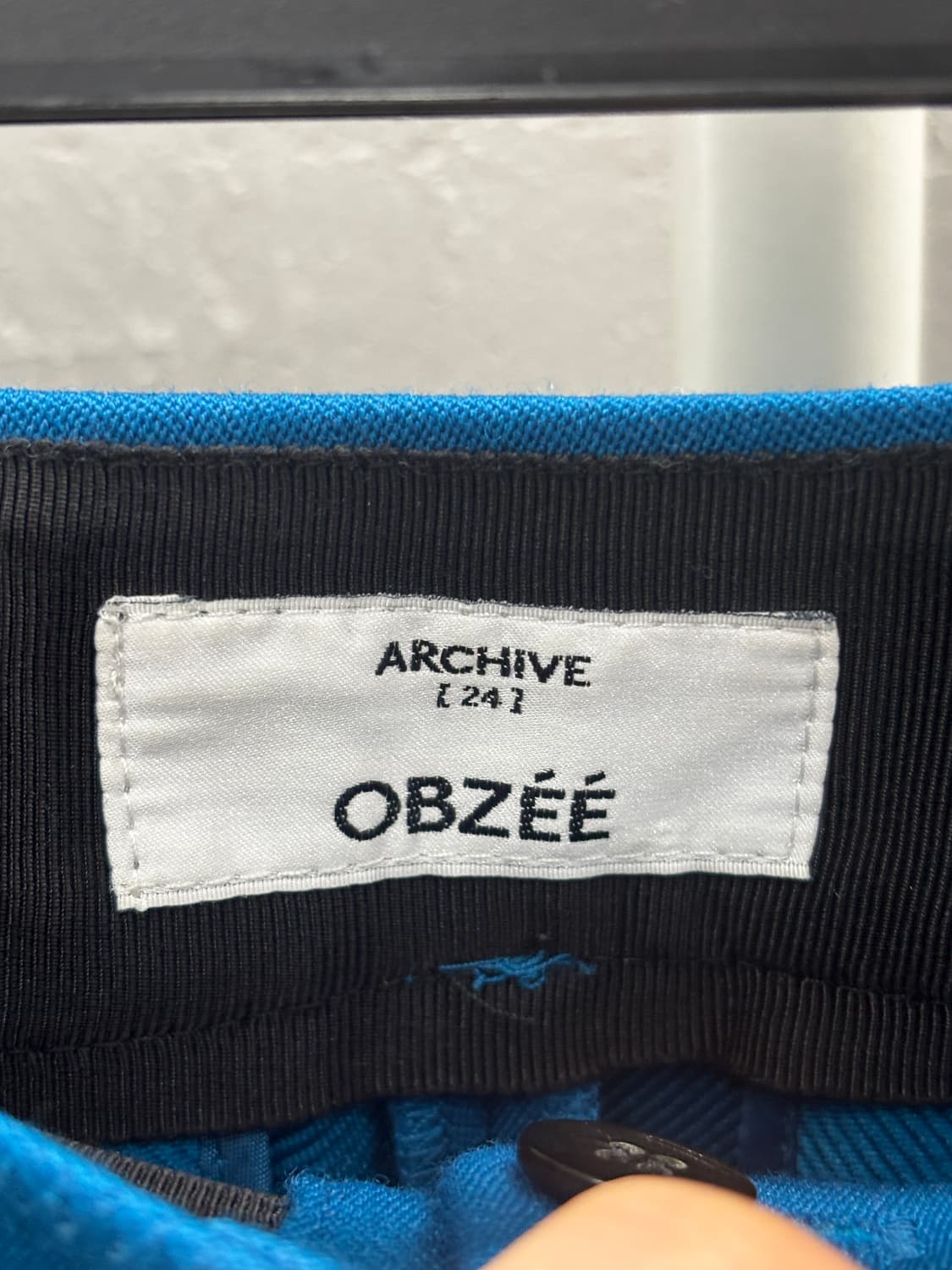 OBZEE 아카이브 랩 디테일 팬츠 블루 64-92 상품이미지4