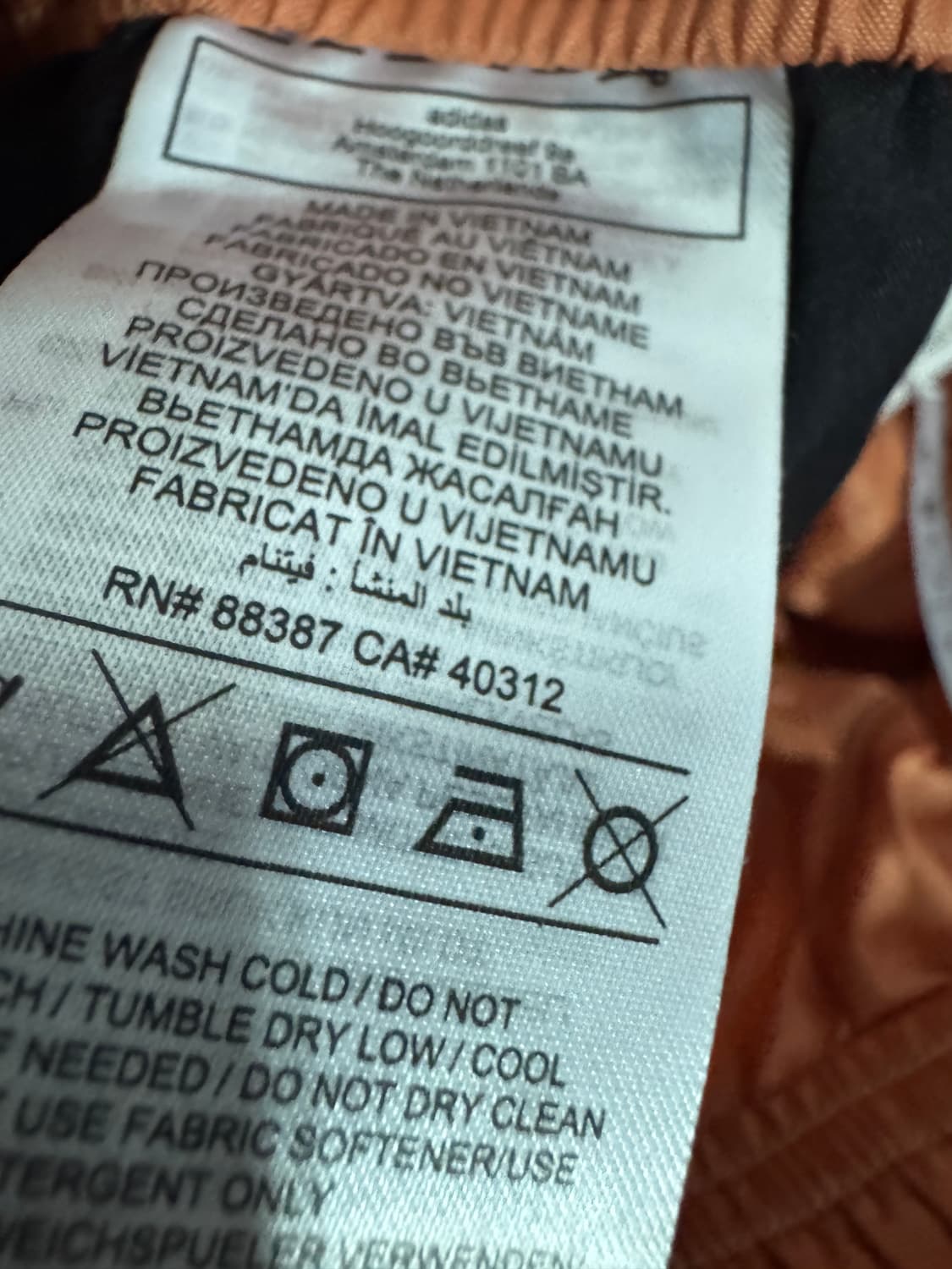 희귀!! 아디다스 해외판 삼선 트레이닝 트랙팬츠 오렌지 상품이미지6