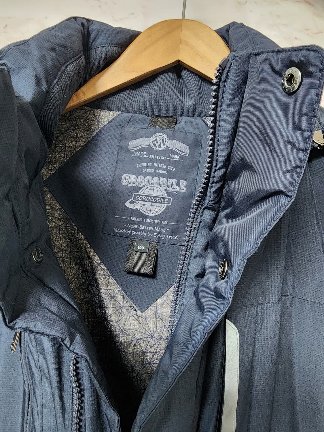 크로커다일 네이비 패딩 점퍼 상품이미지7